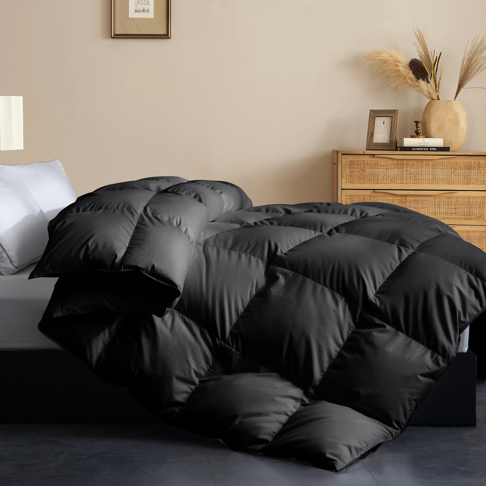 Feather and Down Fiber Comforter Duvet Insert for All Seasons