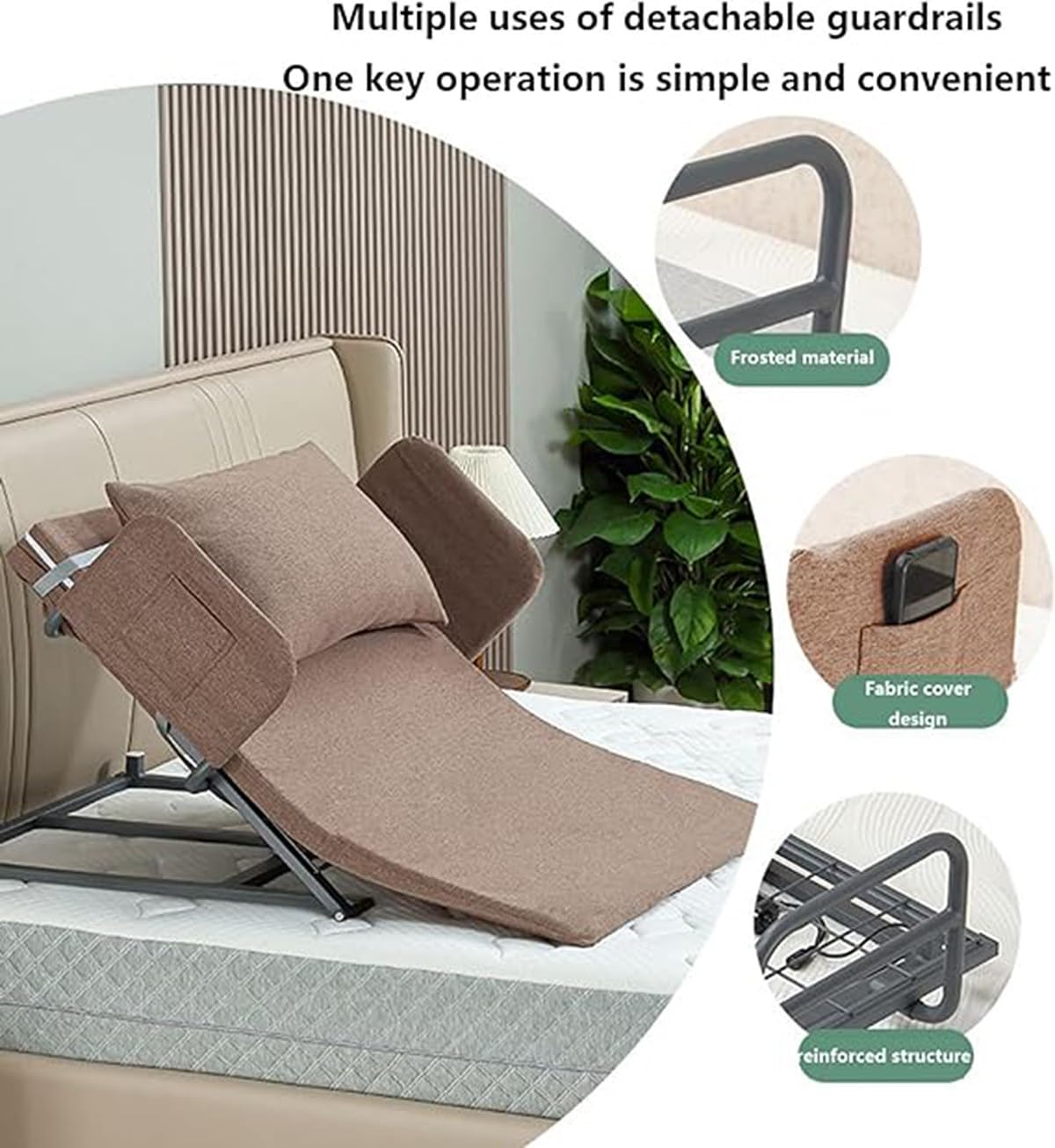 Electric Adjustable Bed Backrest Pillow Lifter for Support