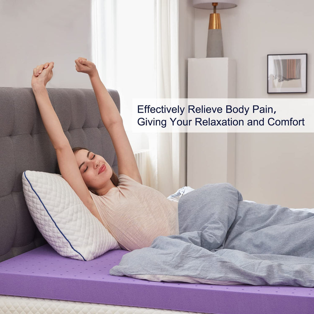 Cooling Gel Memory Foam Mattress Topper for Bed Comfort