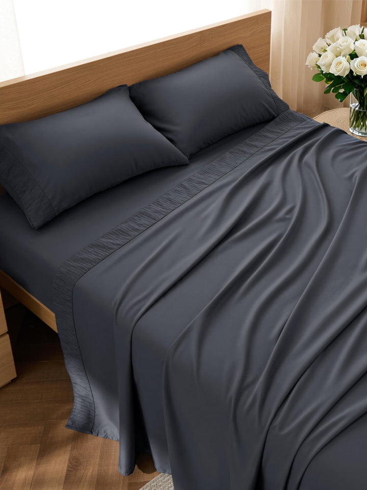 Breathable Cooling Microfiber Luxury Bed Sheet Set
