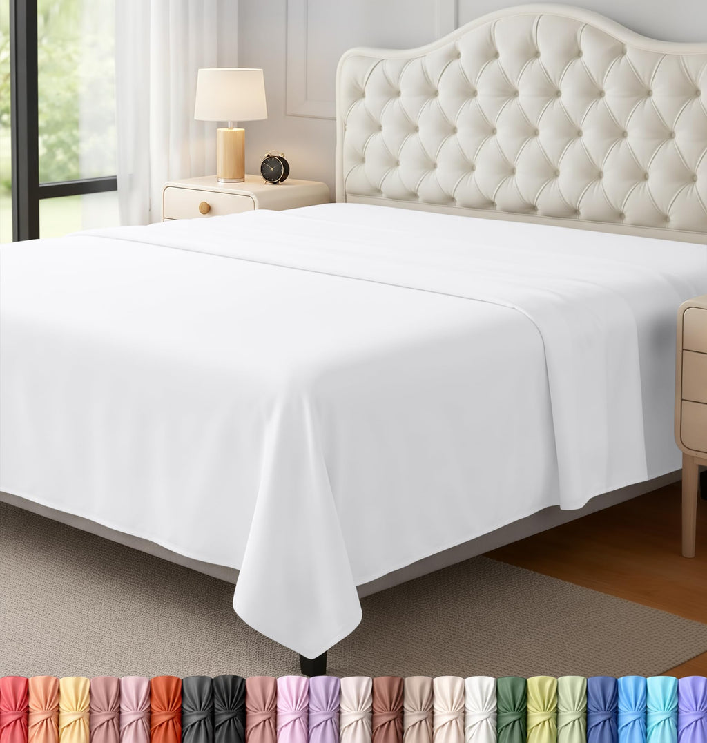 Ultra-Soft Breathable Hotel-Style Flat Bed Sheet
