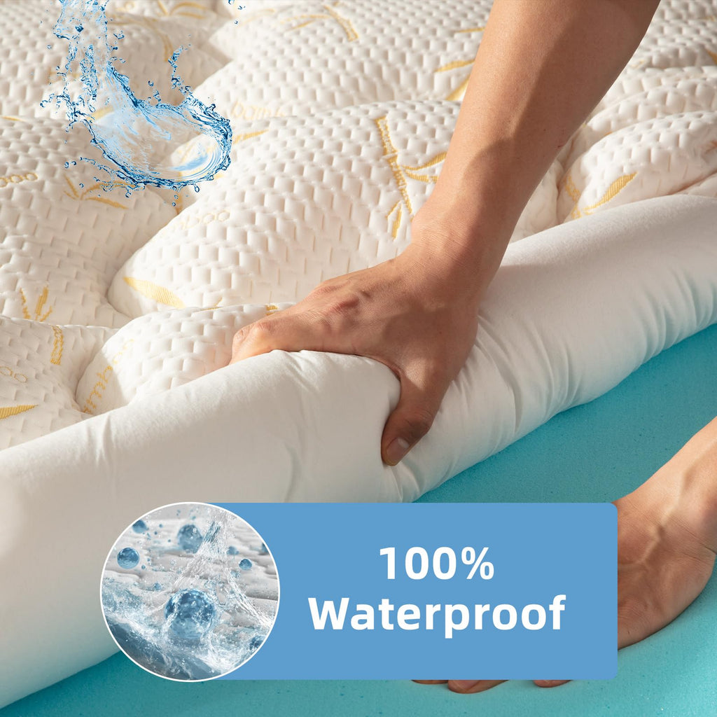 4-Inch Dual-Layer Gel Memory Foam Mattress Topper