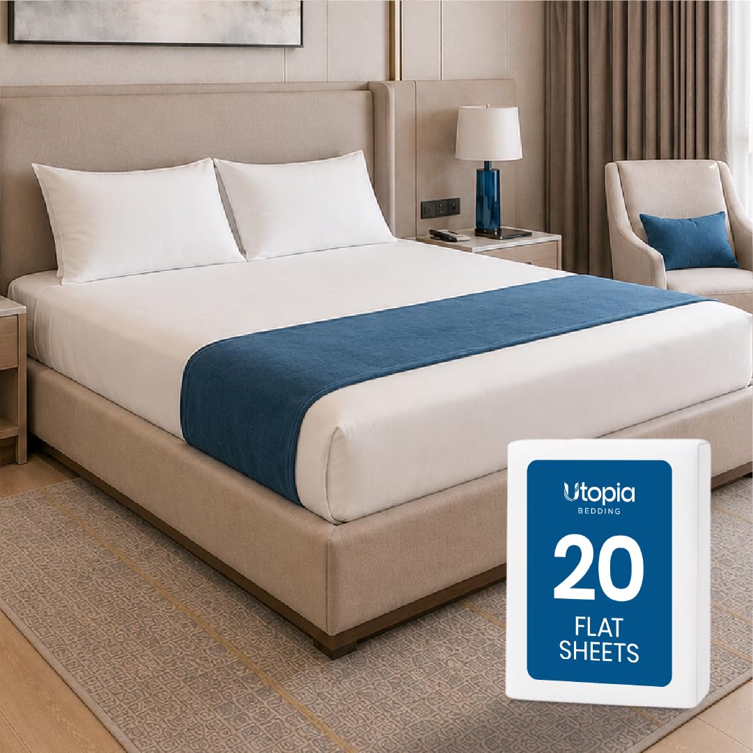Ultra-Soft Breathable Hotel-Style Flat Bed Sheet