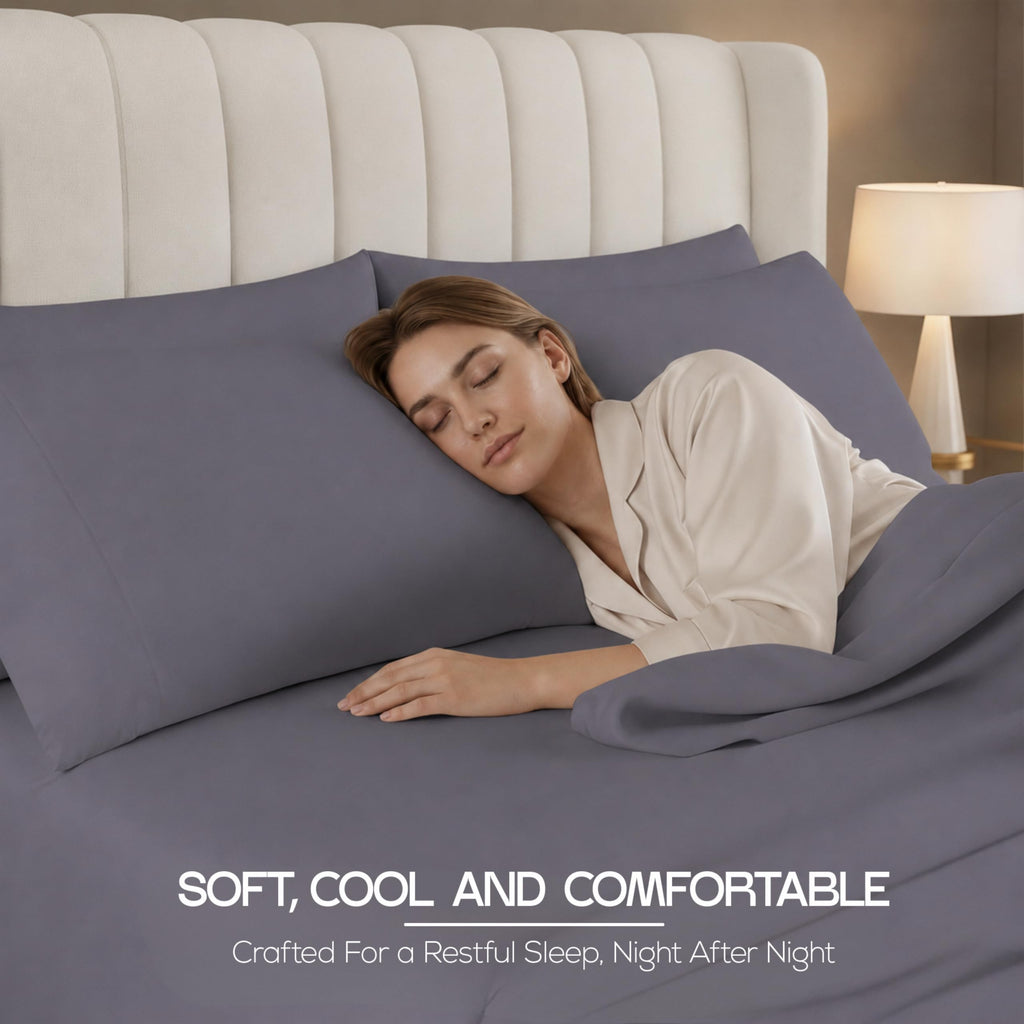 Bulk 10-Pack Queen 4-Piece Hotel Bed Sheet Sets