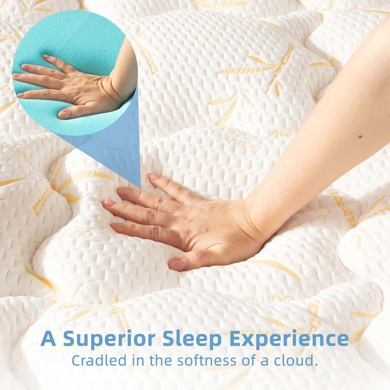 4-Inch Dual-Layer Gel Memory Foam Mattress Topper