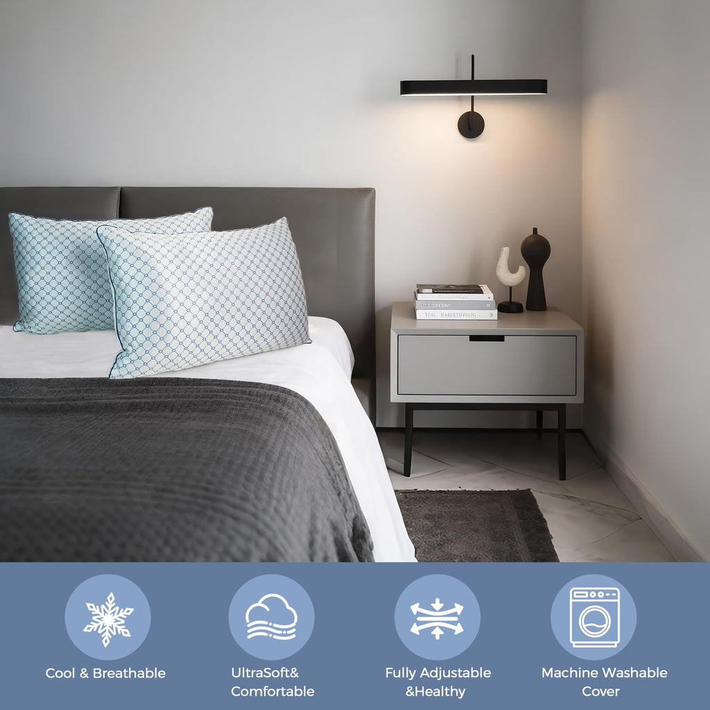 Soft Supportive Bed Pillow for Comfortable Everyday Sleep