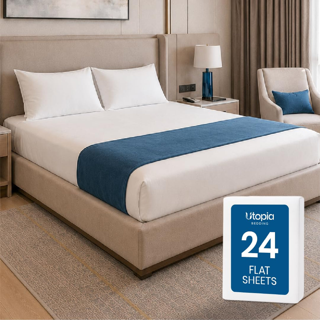 Ultra-Soft Breathable Hotel-Style Flat Bed Sheet