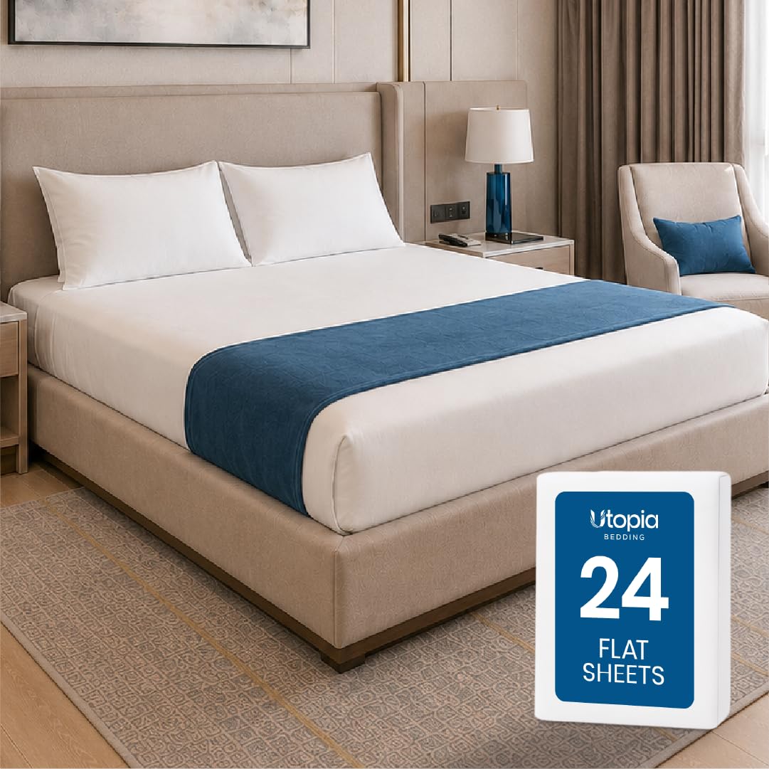 Ultra-Soft Breathable Hotel-Style Flat Bed Sheet