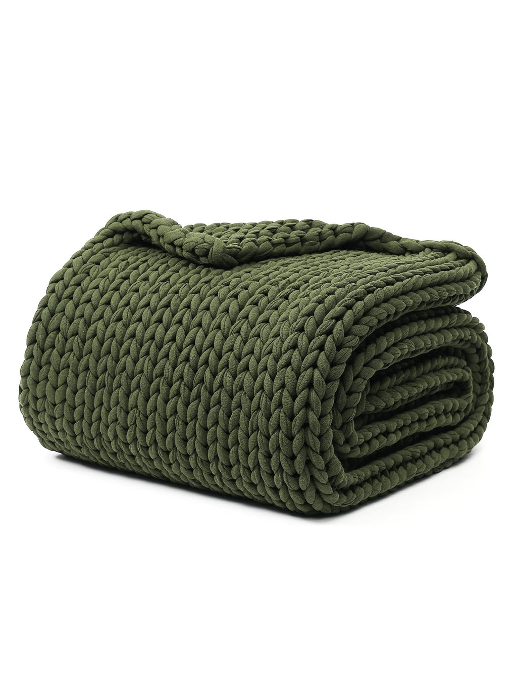 Chunky Knit Weighted Blanket with Breathable Cozy Design