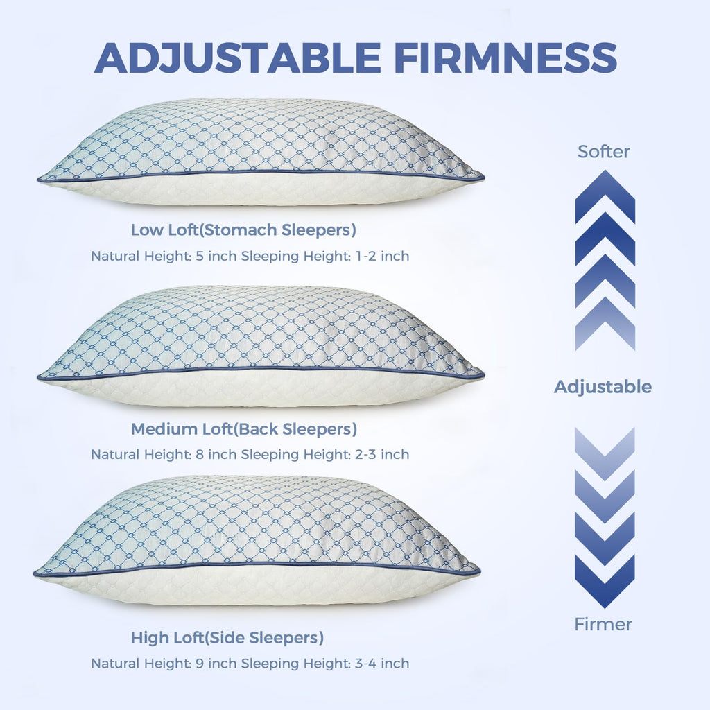 Soft Supportive Bed Pillow for Comfortable Everyday Sleep
