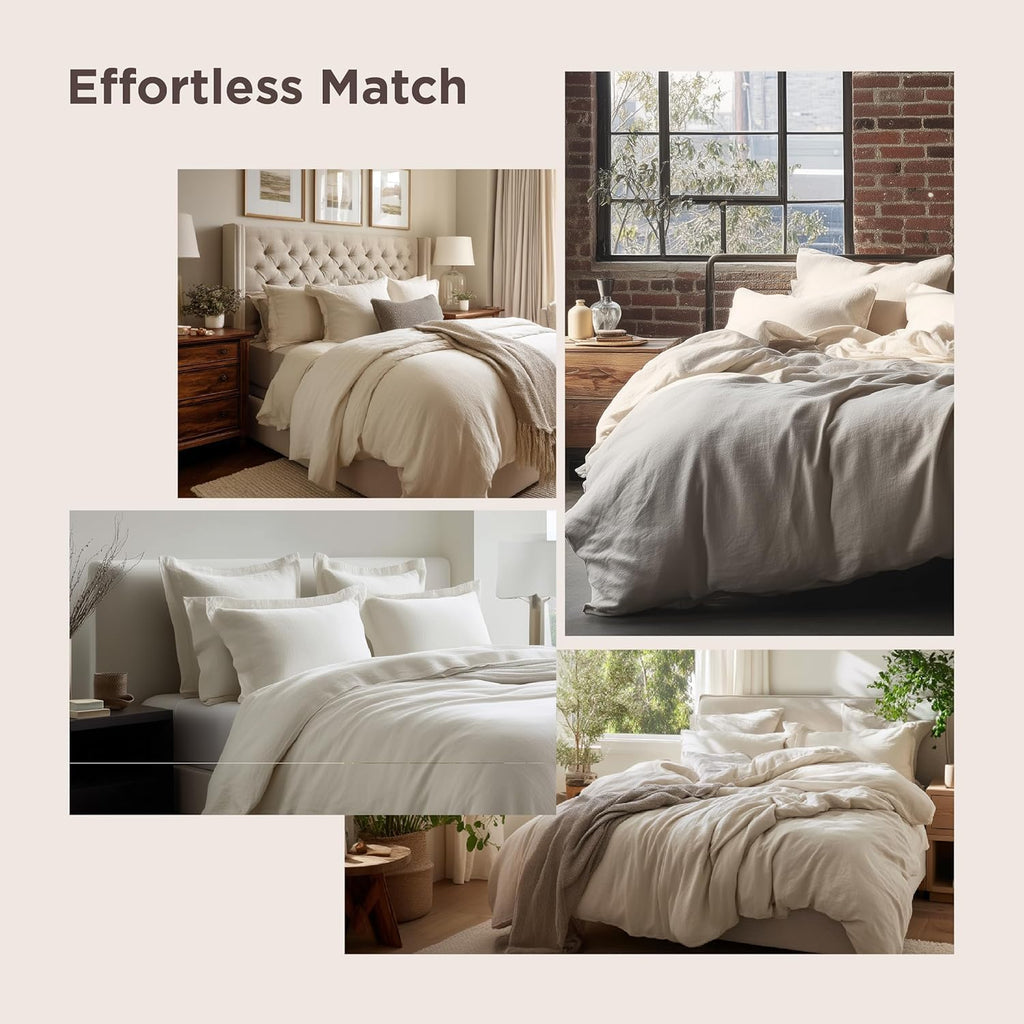 Soft Prewashed Duvet Cover Set with Zipper Closure