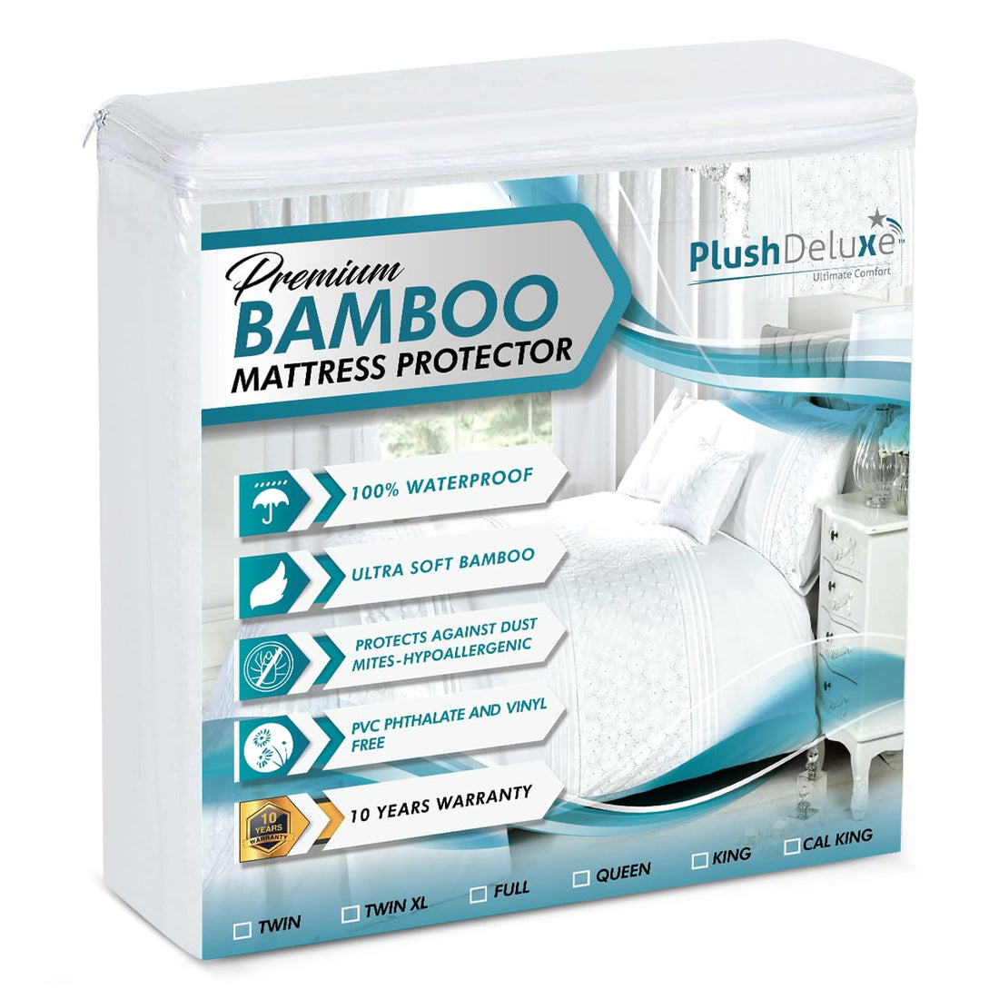 Waterproof Bamboo Breathable Premium Mattress Protector