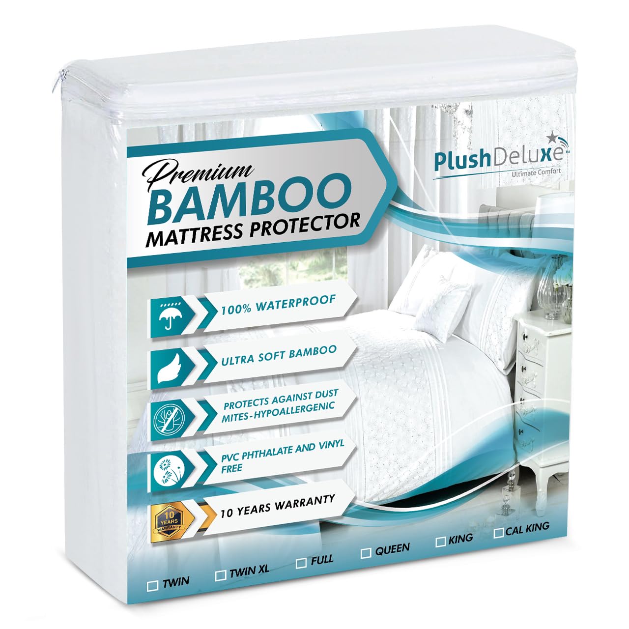 Waterproof Bamboo Breathable Premium Mattress Protector