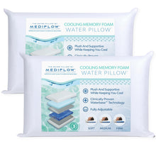 Cooling Gel Memory Foam Water Pillow for Neck Support