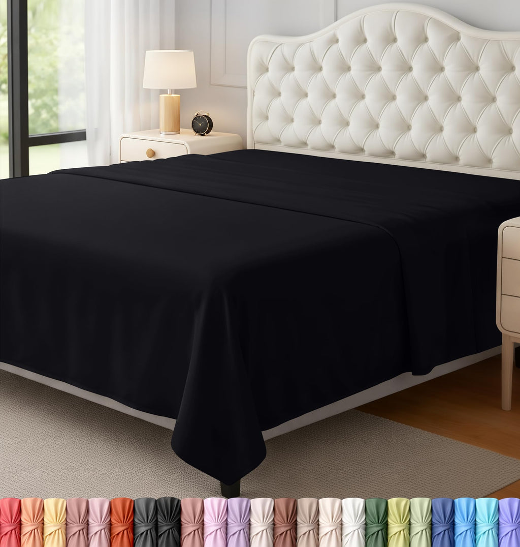 Ultra-Soft Breathable Hotel-Style Flat Bed Sheet