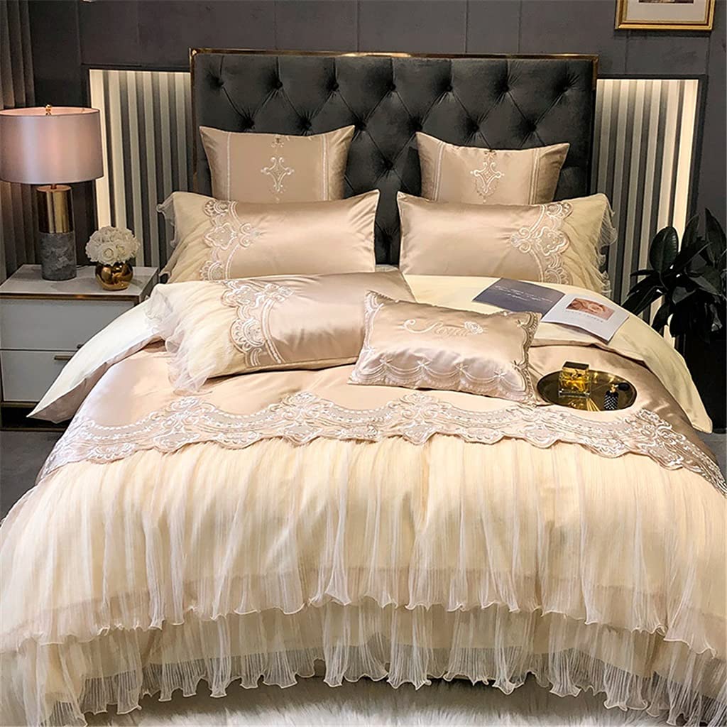 Long-Staple Cotton French Embroidered Duvet Cover Set