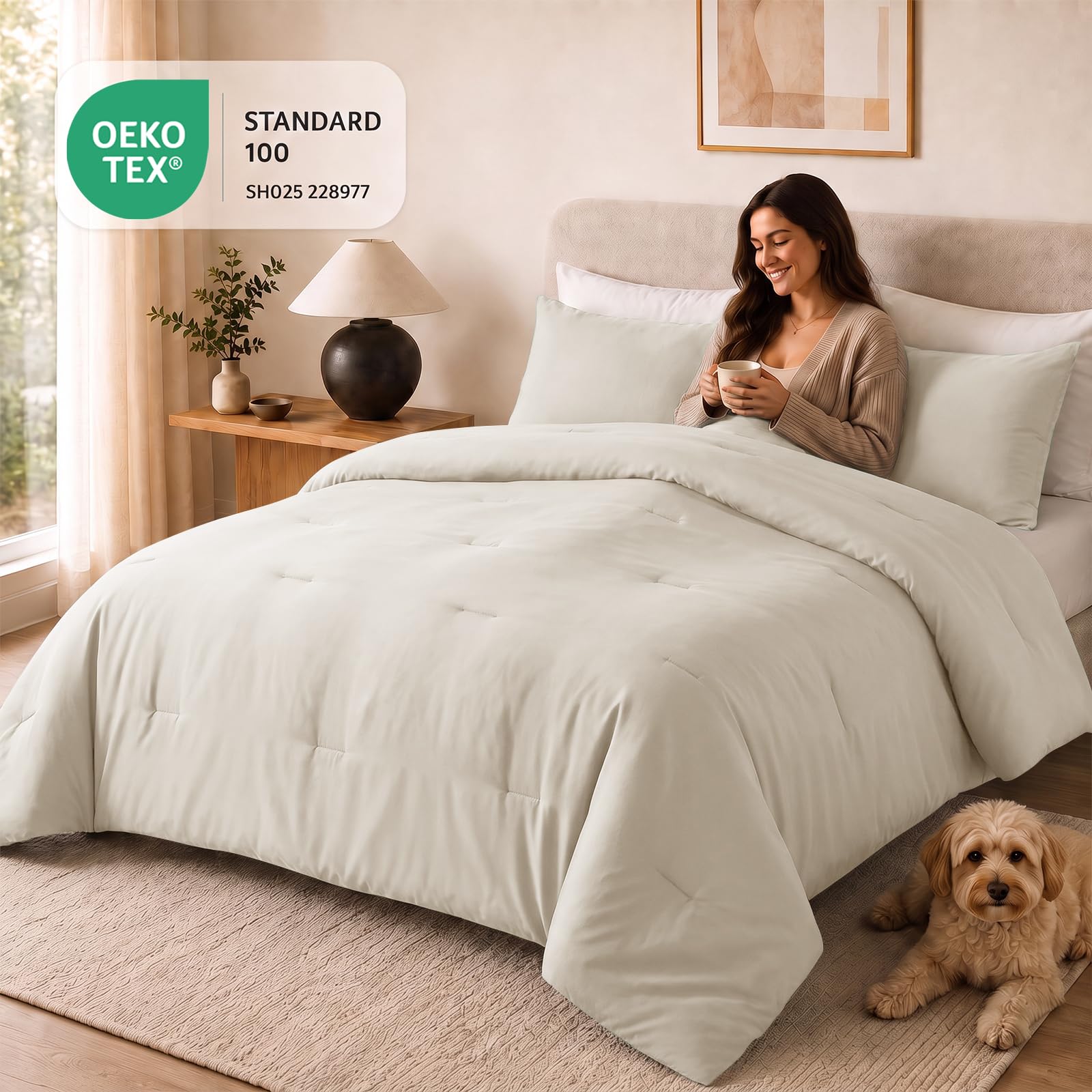 Down-Alternative Quilted Comforter Bedding Set