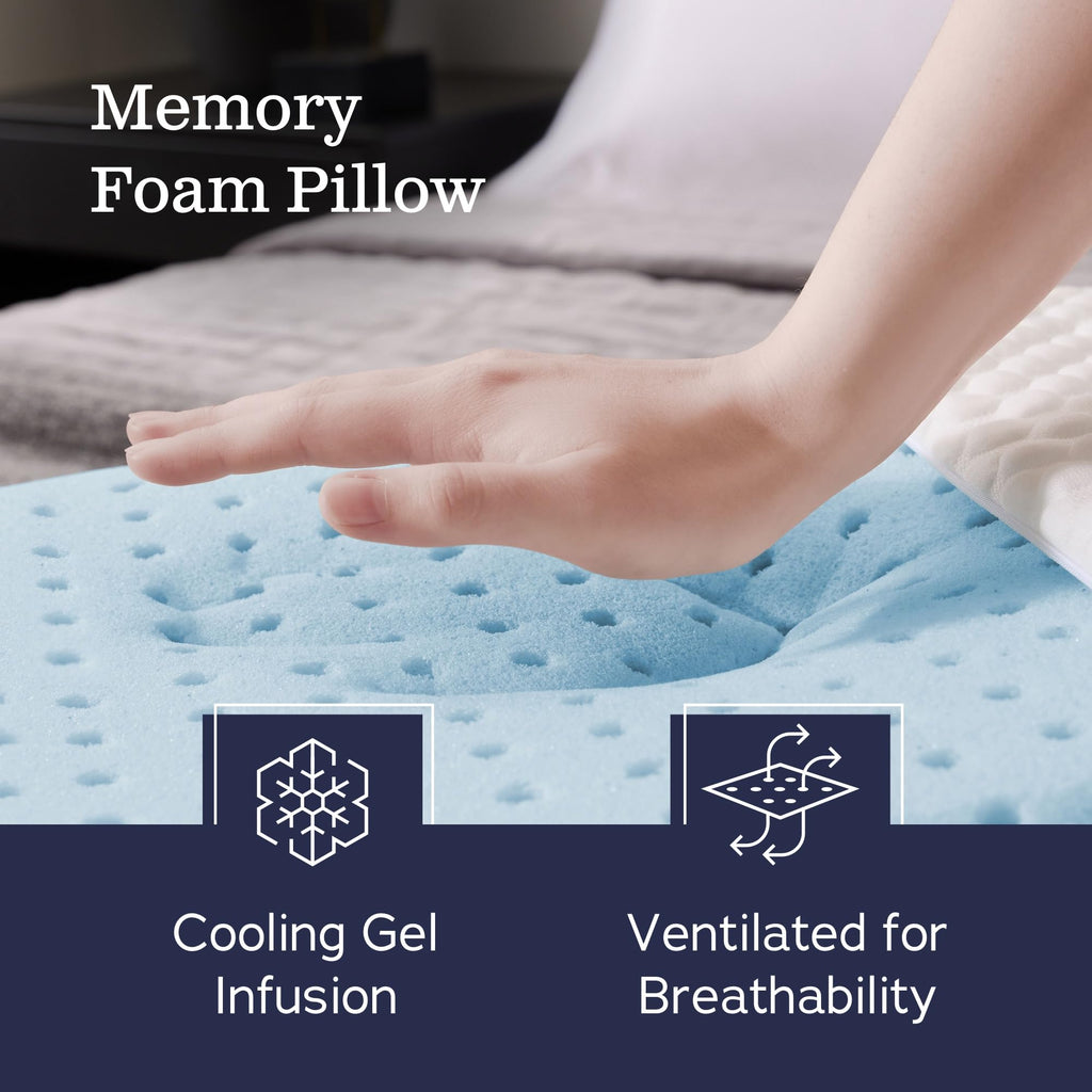 Cooling Gel Memory Foam Pillow for Comfortable Sleep