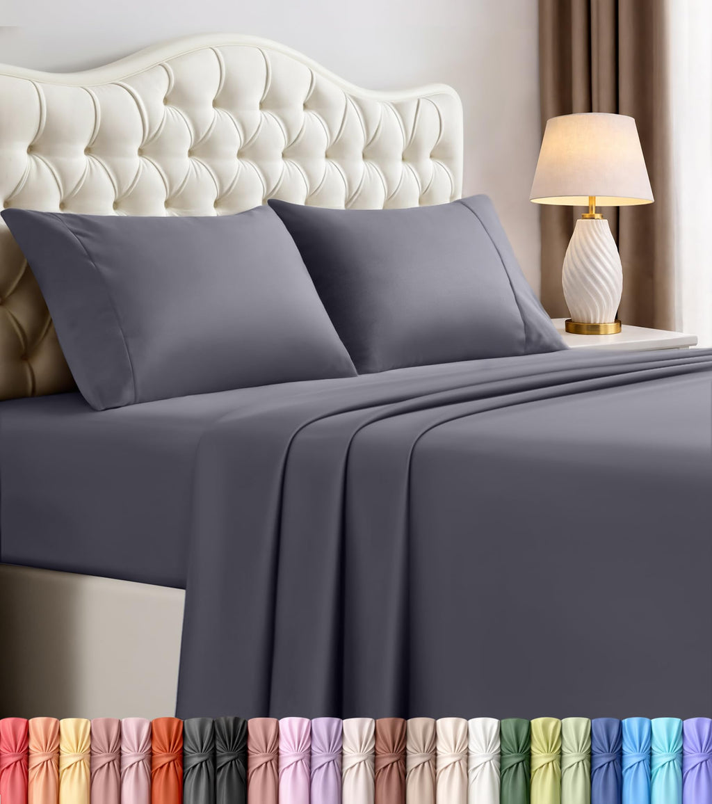Bulk 10-Pack Queen 4-Piece Hotel Bed Sheet Sets