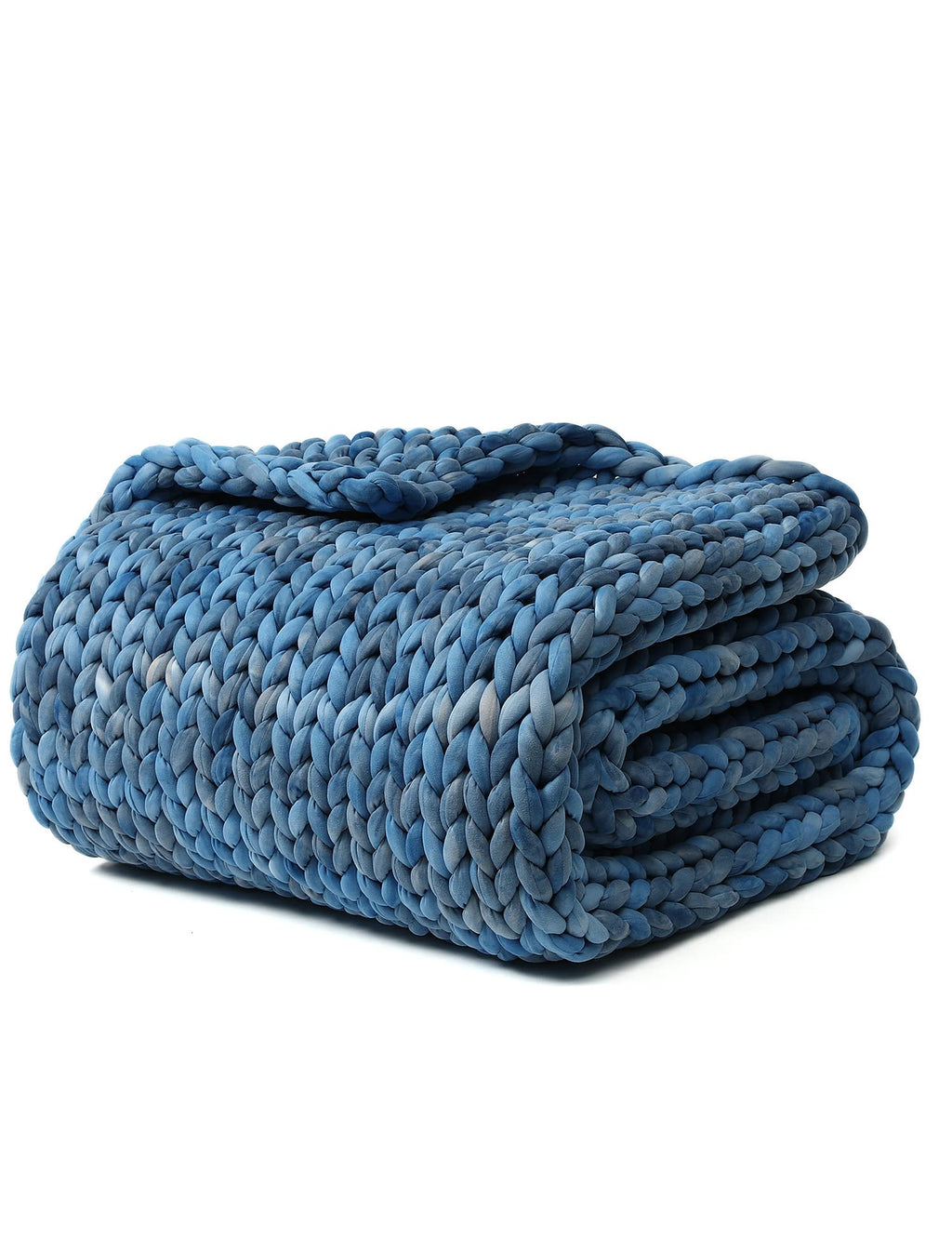 Chunky Knit Weighted Blanket with Breathable Cozy Design