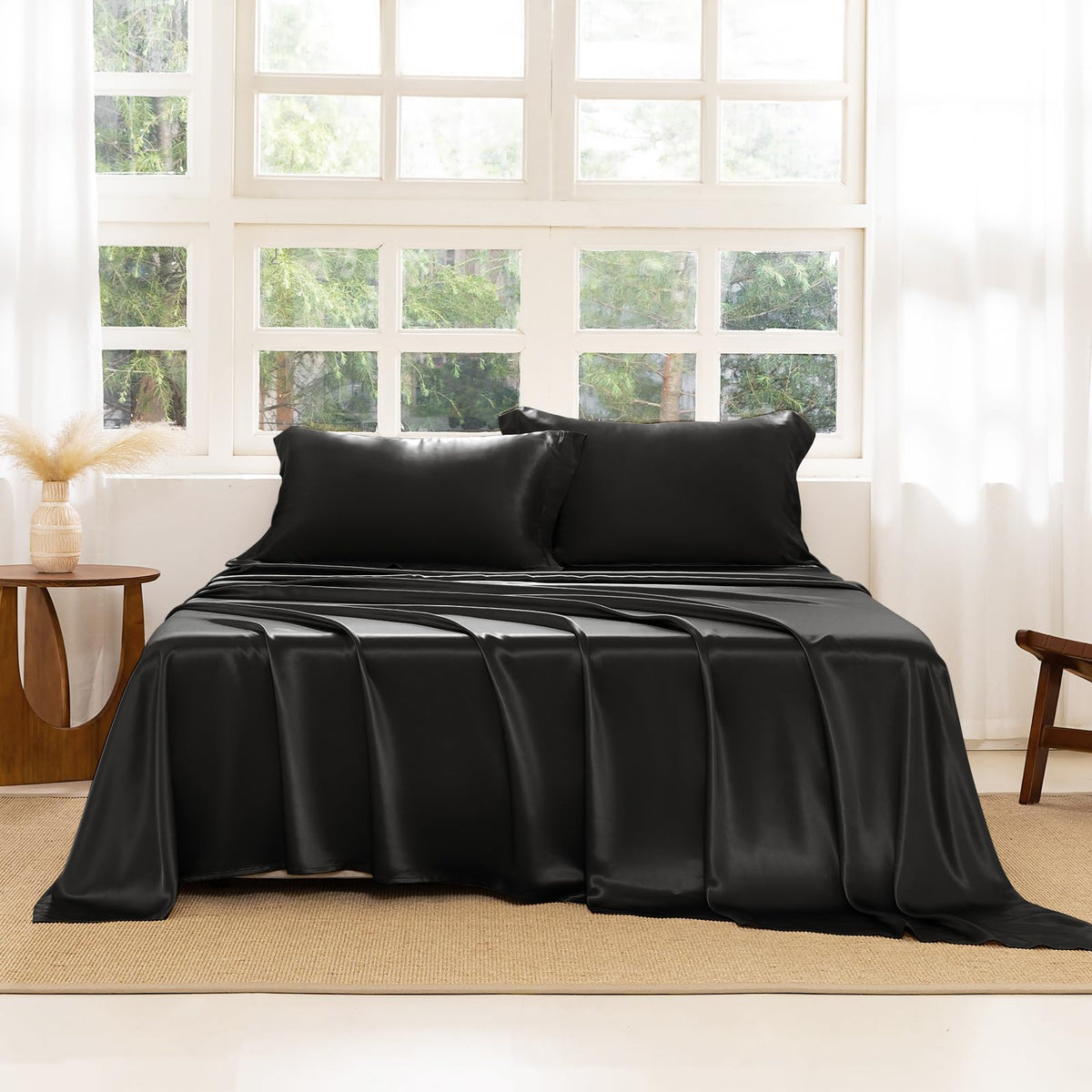 22 Momme 100% Mulberry Silk Luxury 4-Piece Sheet Set