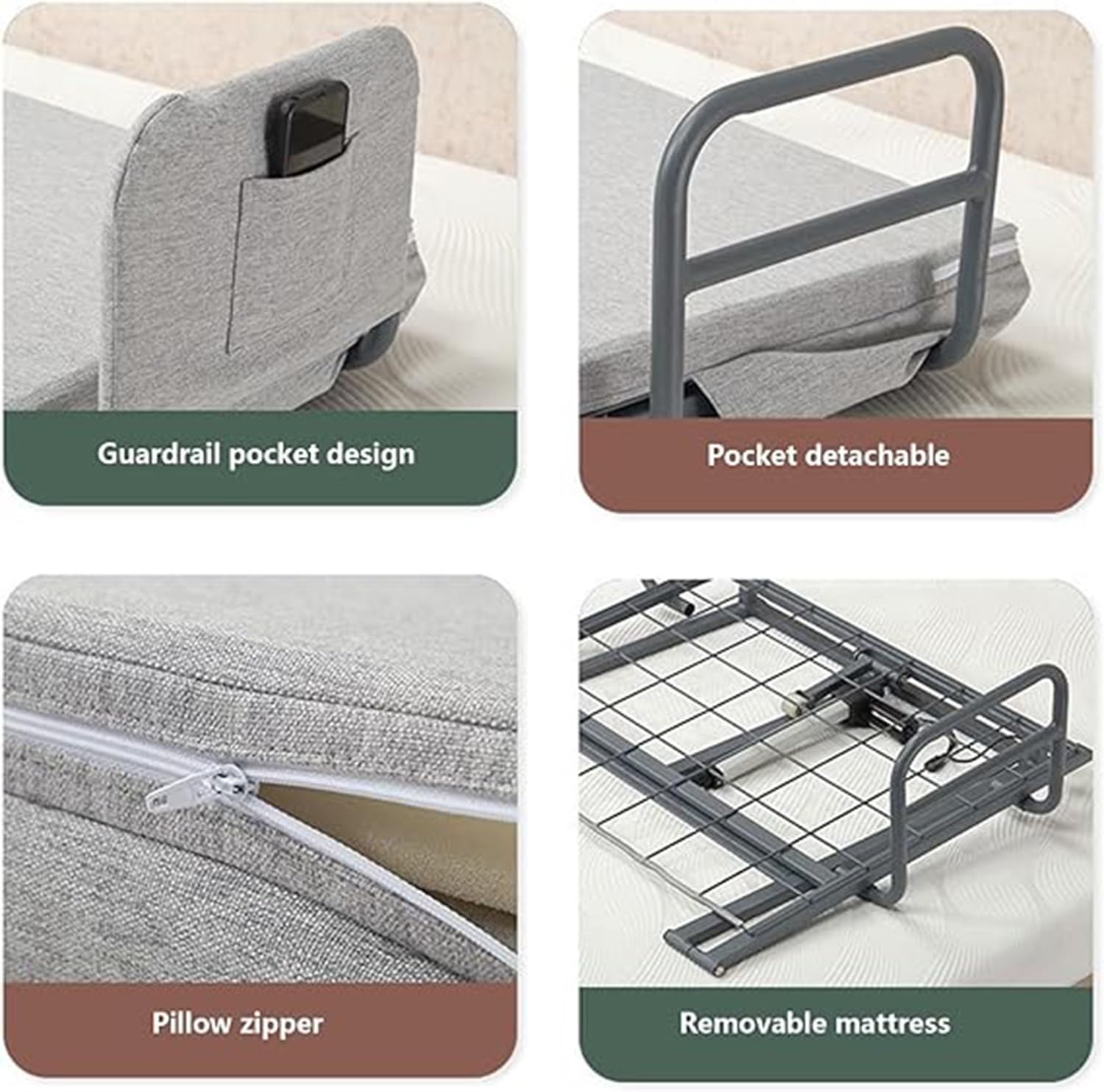 Electric Adjustable Bed Backrest Pillow Lifter for Support