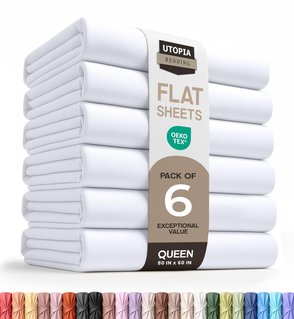 Ultra-Soft Breathable Hotel-Style Flat Bed Sheet