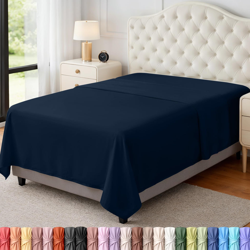 Ultra-Soft Breathable Hotel-Style Flat Bed Sheet