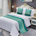 Soft Silver Queen Bed Runner Scarf for Hotel-Style Decor