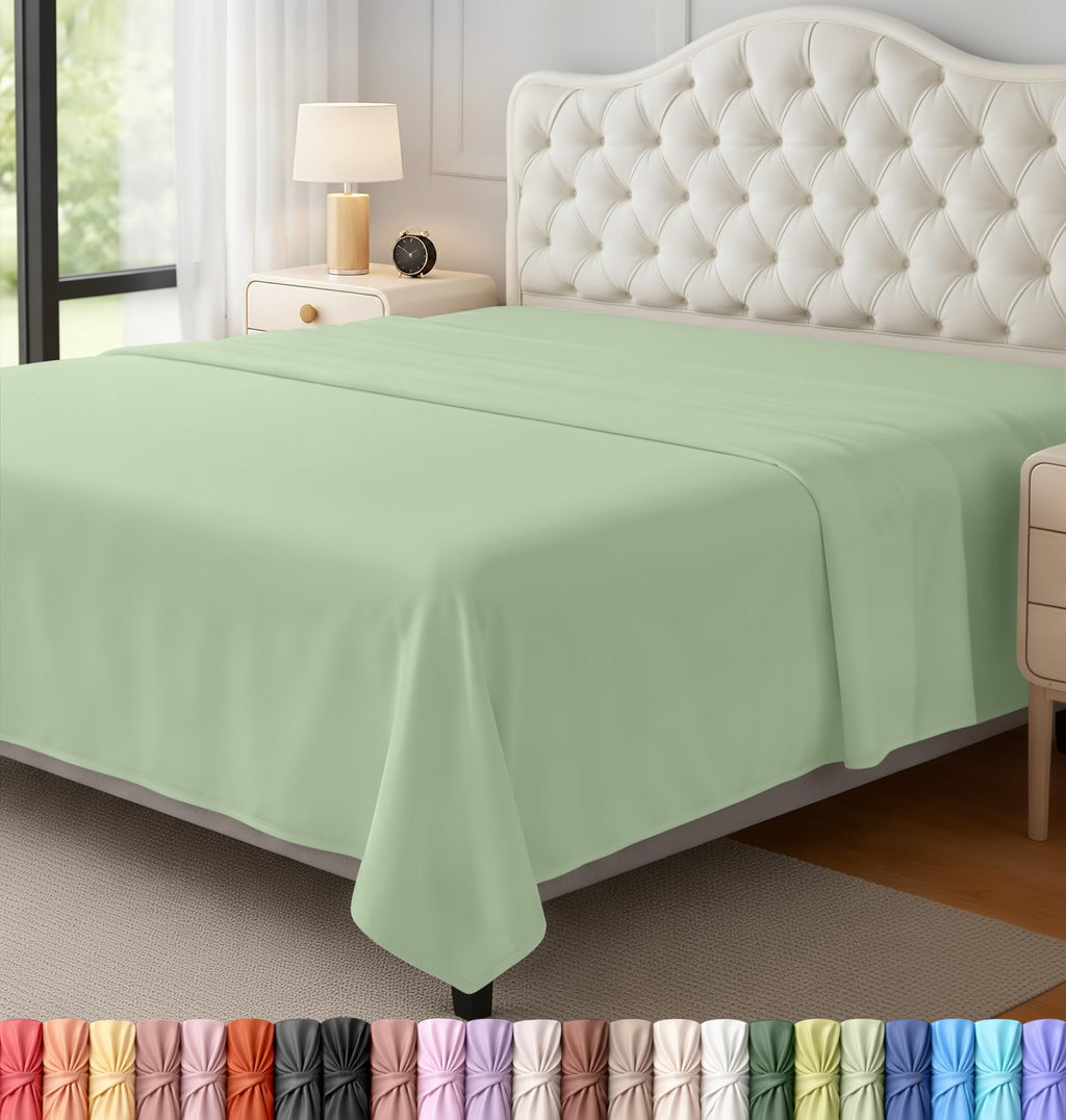Ultra-Soft Breathable Hotel-Style Flat Bed Sheet