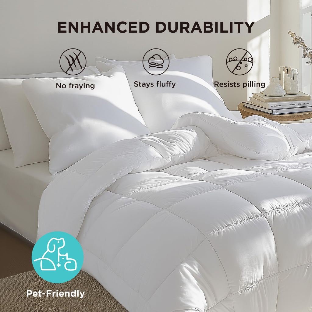 All-Season Quilted Down-Alternative Comforter Duvet Insert