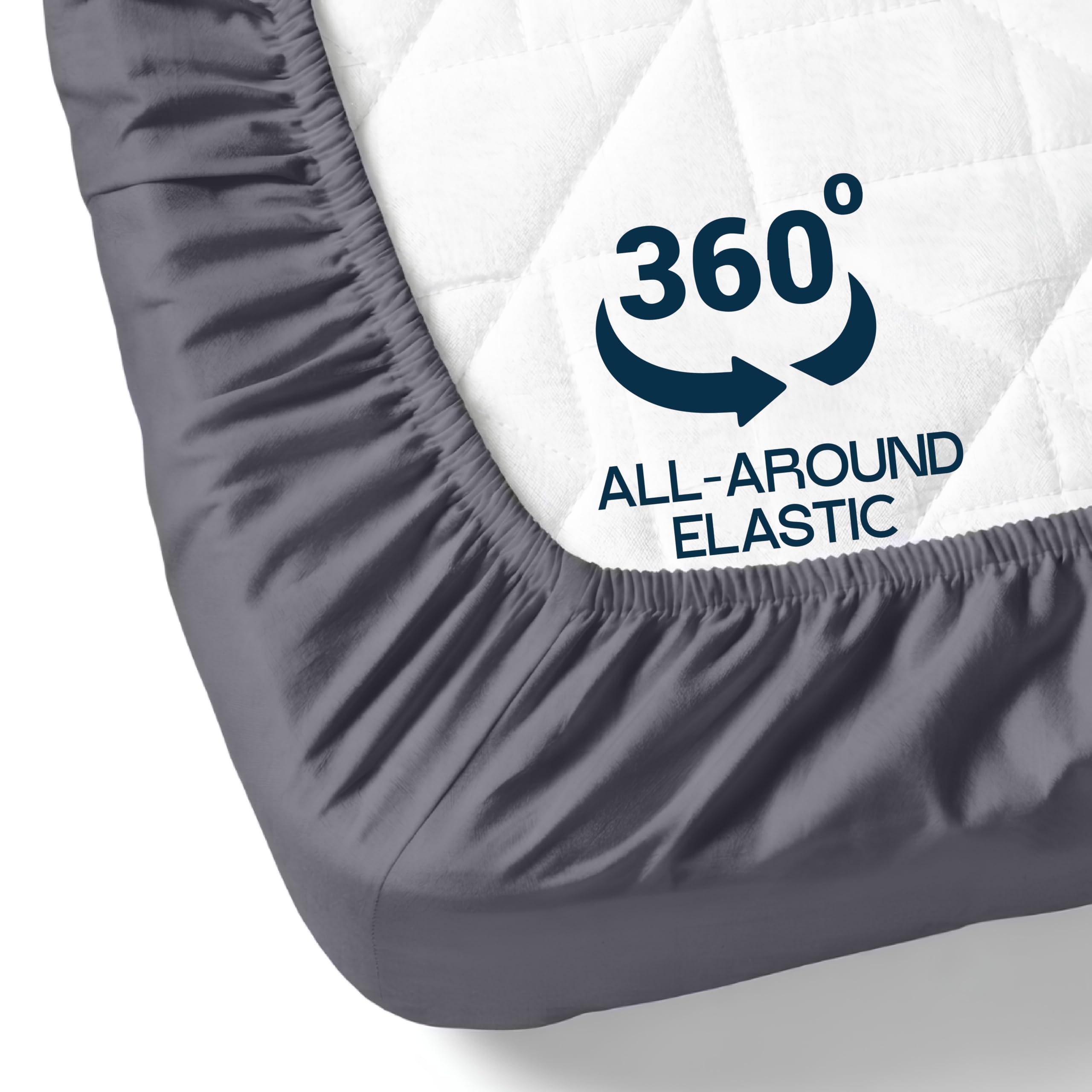 Bulk 20-Pack Queen 16-Inch Deep Pocket Hotel Fitted Sheets