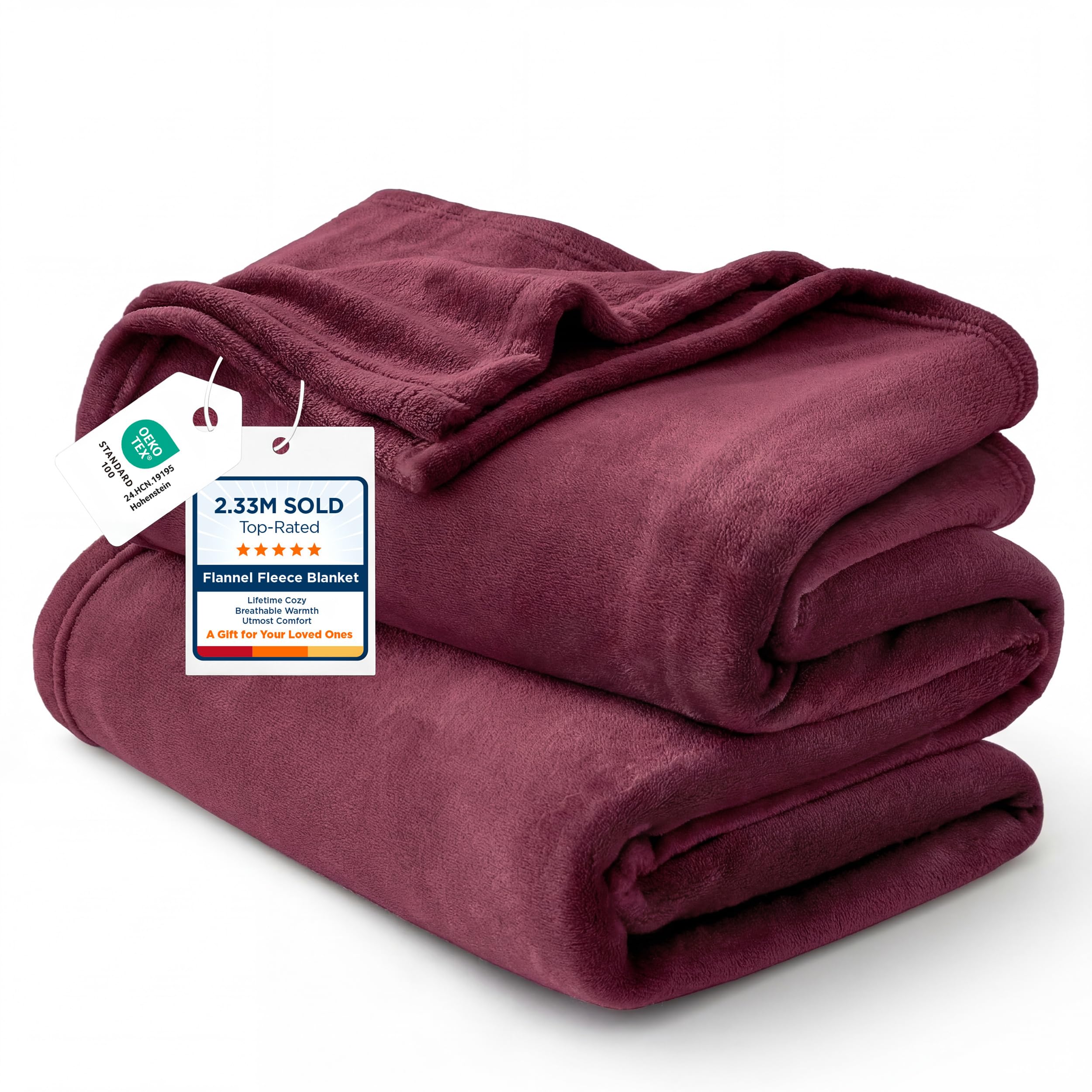 Lightweight Plush Fleece Throw Blanket for Couch and Sofa