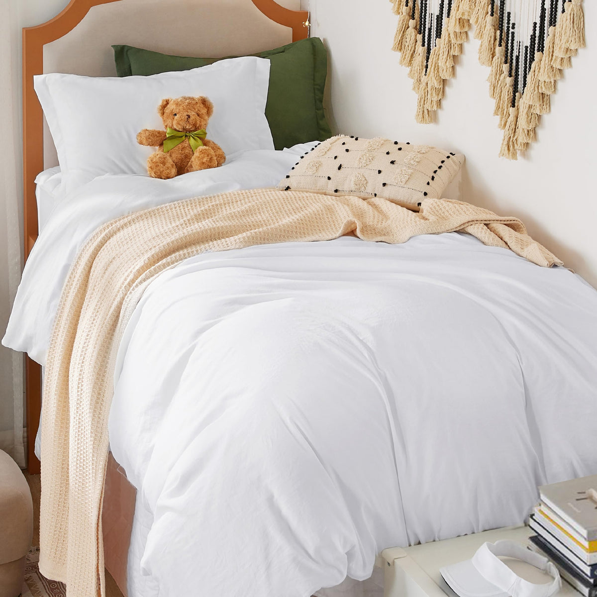 Soft Prewashed Duvet Cover Set with Zipper Closure