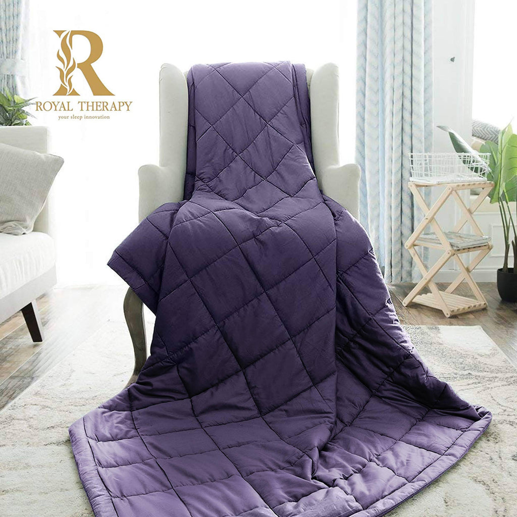 Weighted Blanket with Premium Glass Beads for Deep Sleep