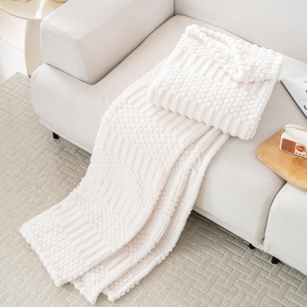 Boho Woven Throw Blanket for Couch and Home Decor