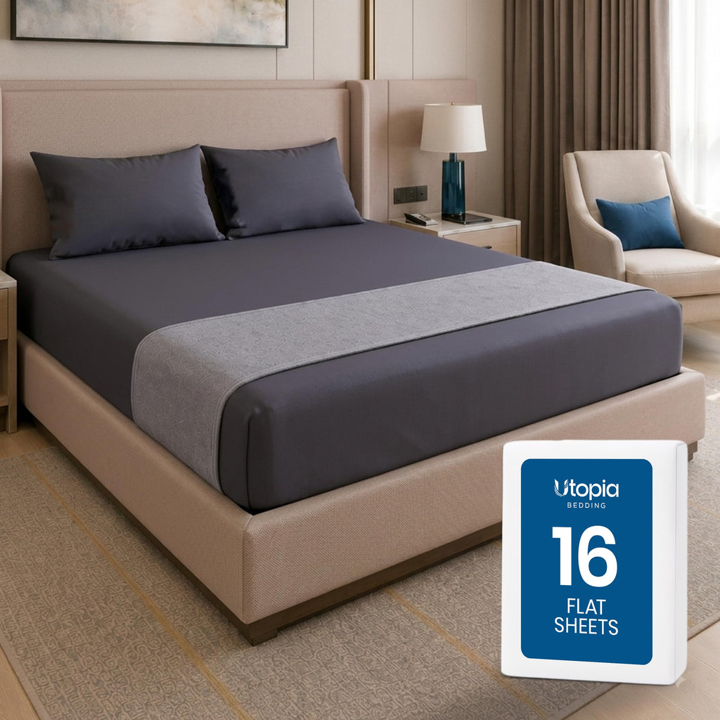Ultra-Soft Breathable Hotel-Style Flat Bed Sheet
