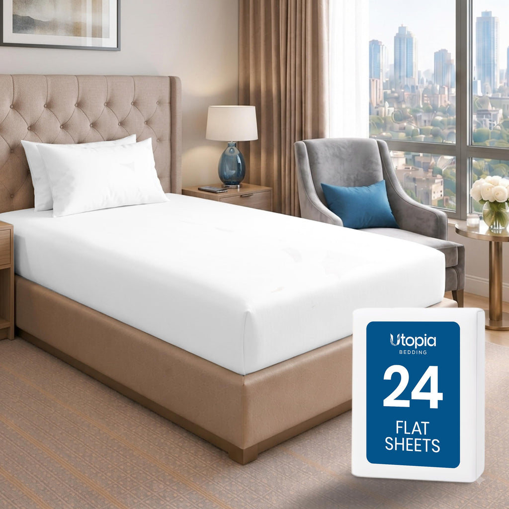 Ultra-Soft Breathable Hotel-Style Flat Bed Sheet