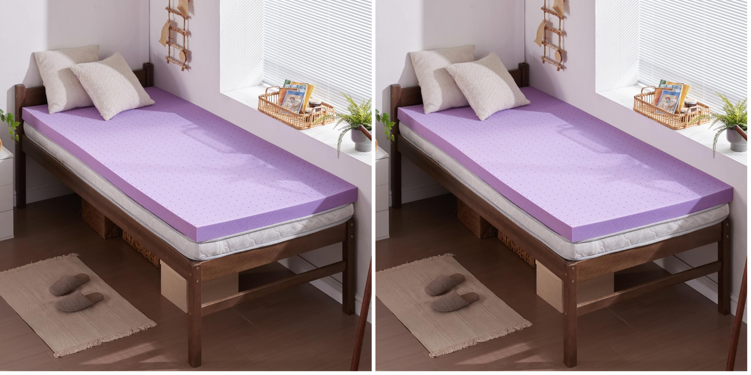 Cooling Gel Memory Foam Mattress Topper for Bed Comfort