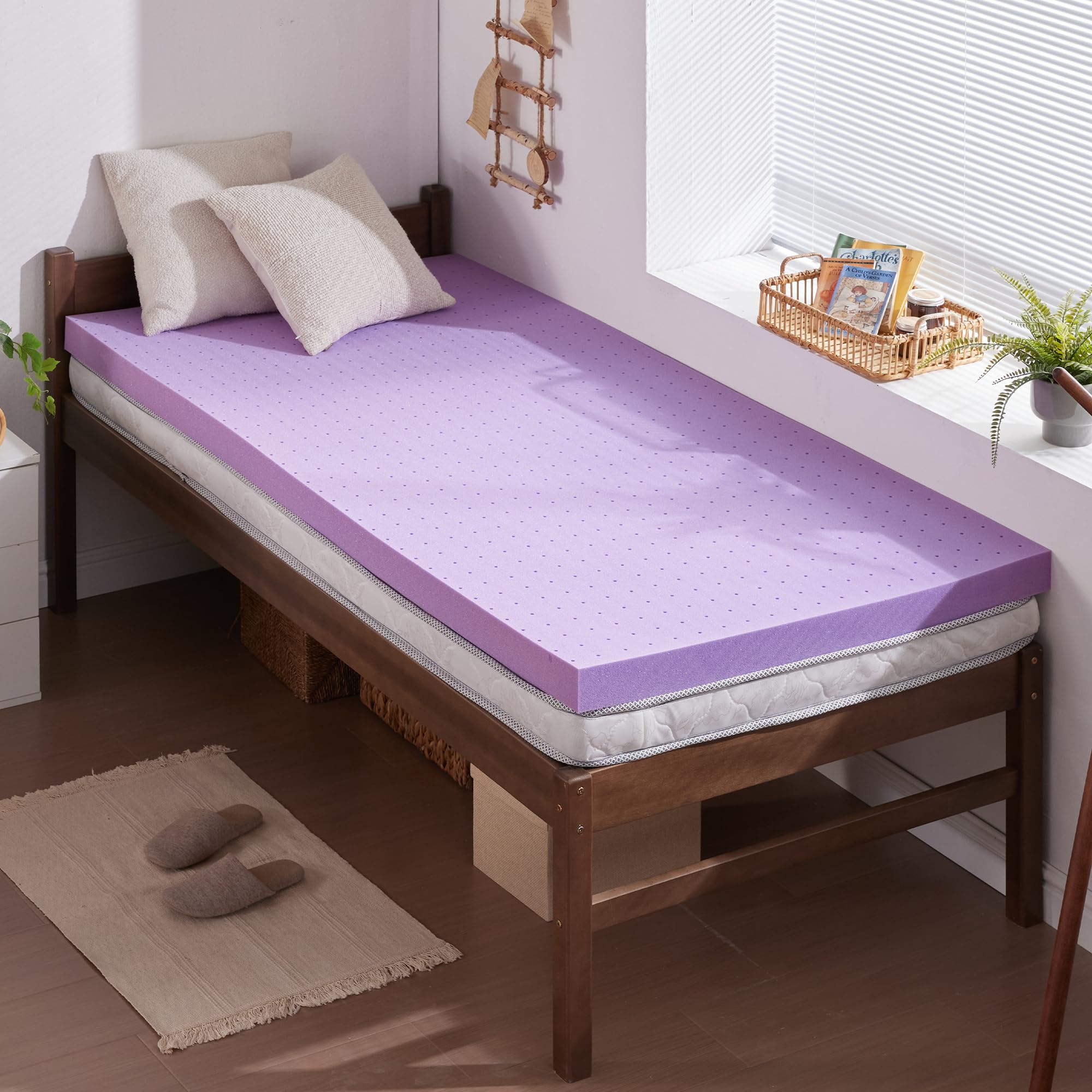 Cooling Gel Memory Foam Mattress Topper for Bed Comfort