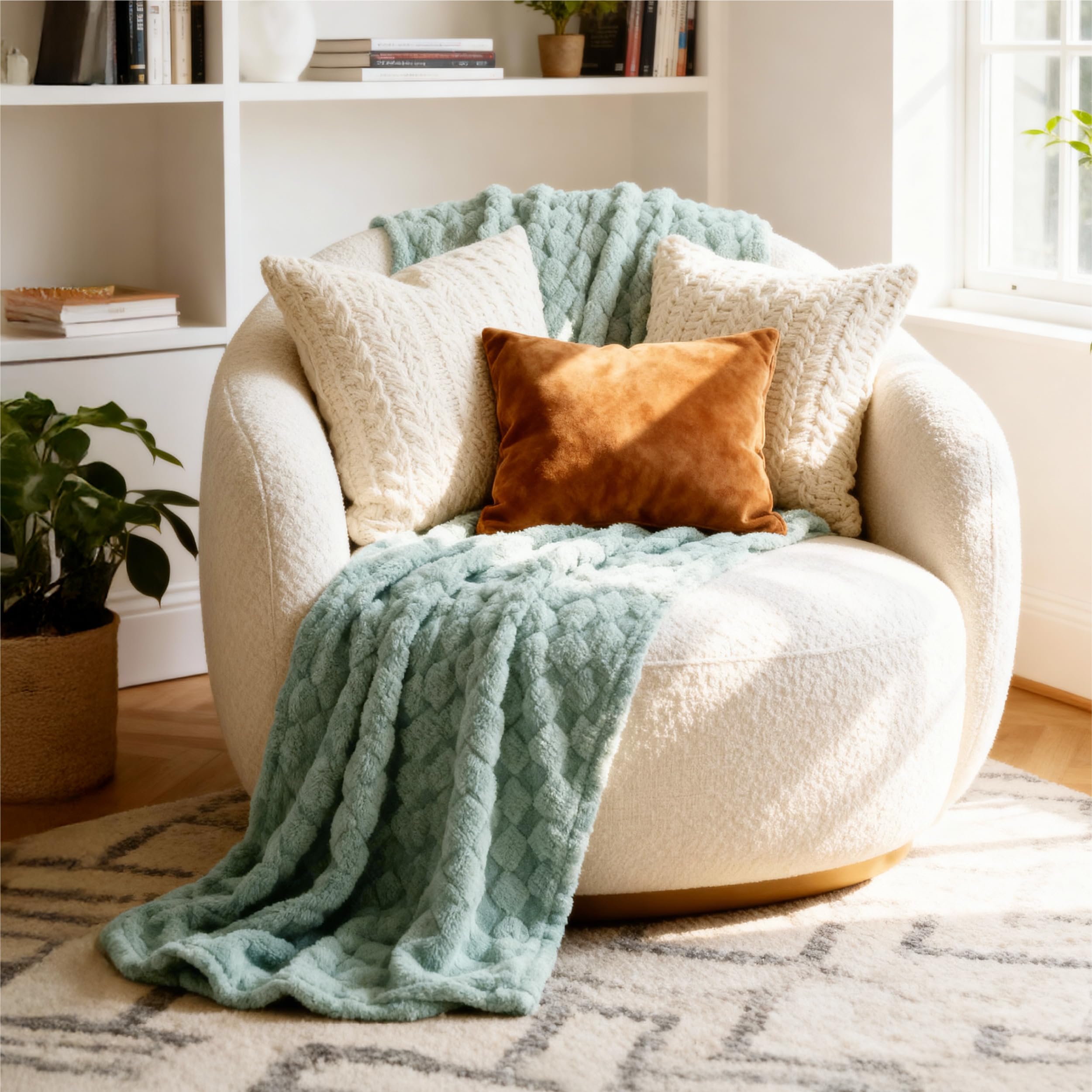 5/7-Piece Seersucker All-Season Comforter Bedding Set