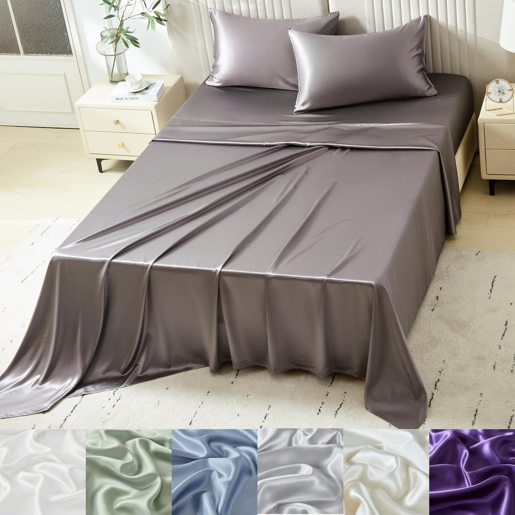 22 Momme 100% Mulberry Silk Luxury Sheet & Pillowcase Set