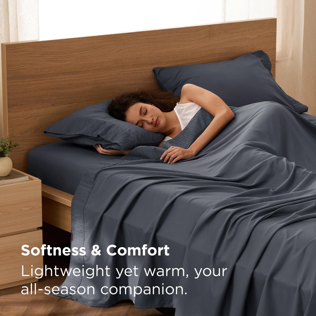 Breathable Cooling Microfiber Luxury Bed Sheet Set