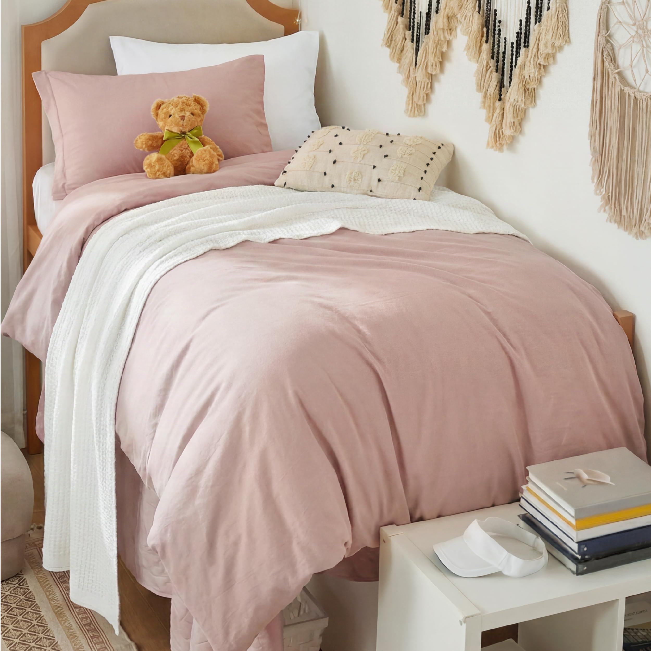 Soft Prewashed Duvet Cover Set with Zipper Closure