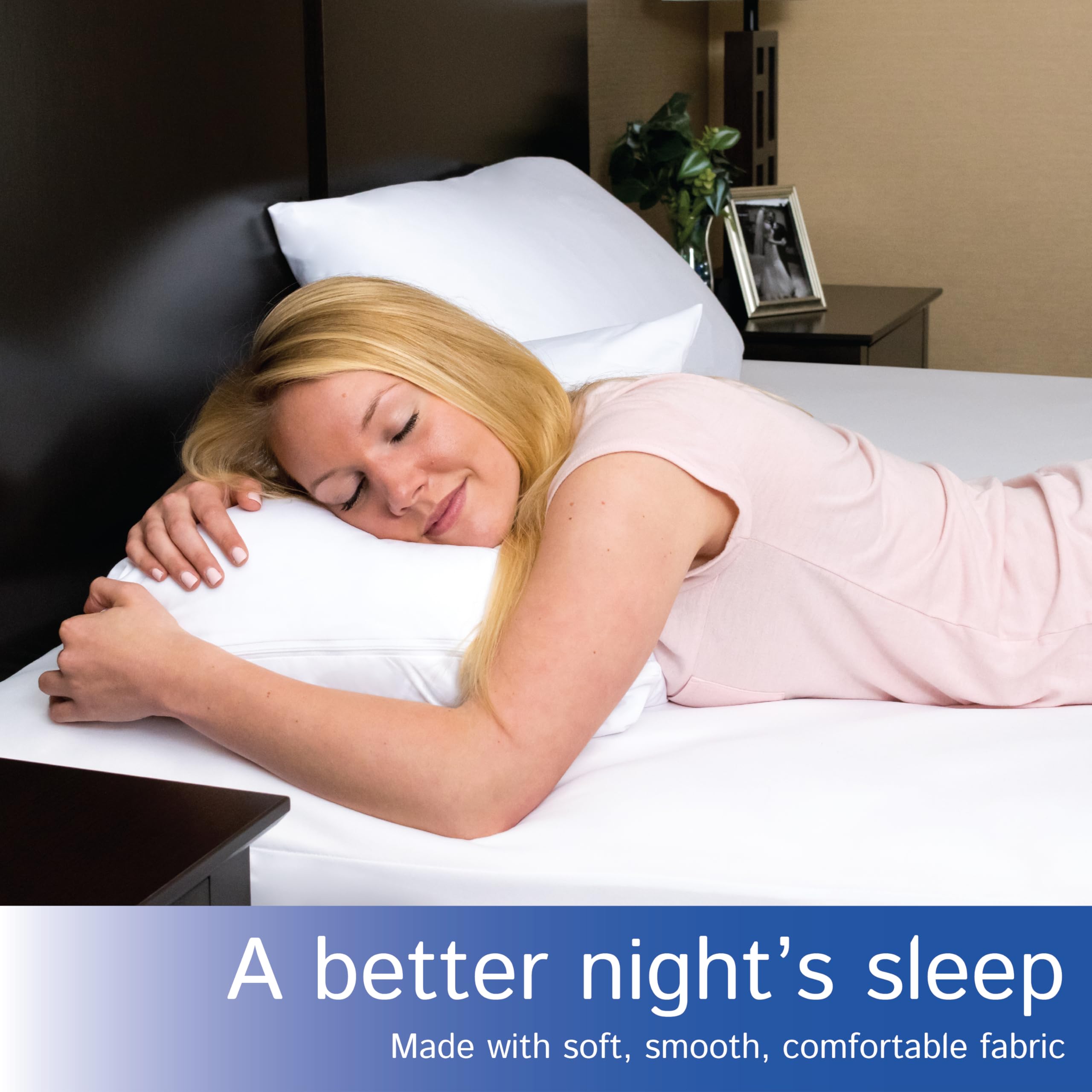 Premium Zippered Pillow Protector Covers 2-Pack