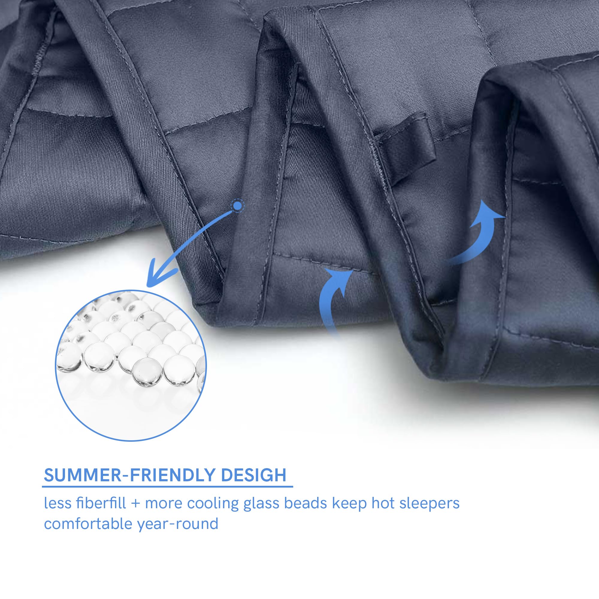 Breathable Bamboo Weighted Blanket for Comfortable Sleep