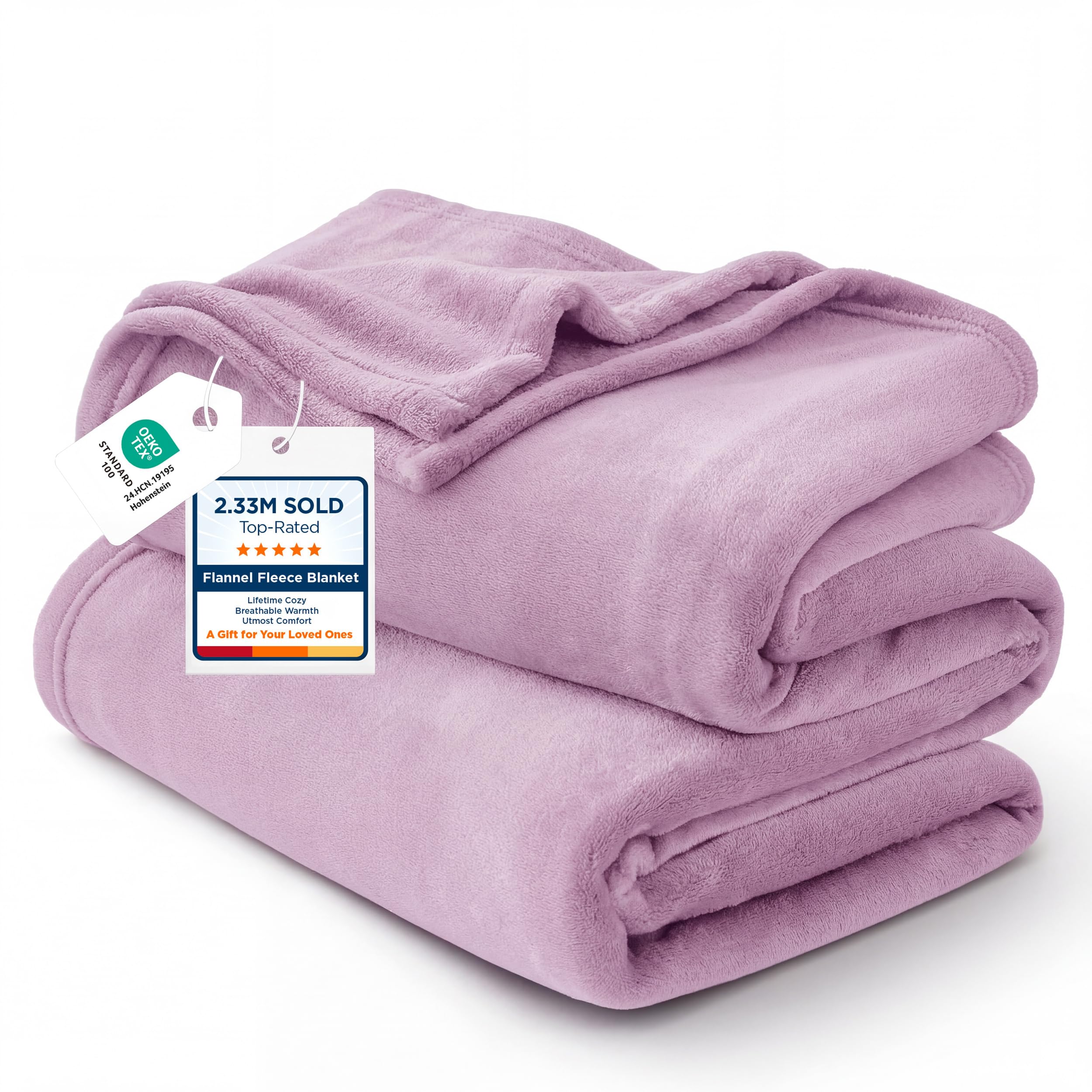 Lightweight Plush Fleece Throw Blanket for Couch and Sofa