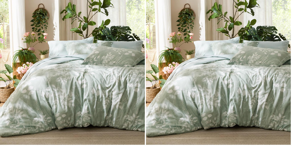 Reversible Floral Bed-in-a-Bag Comforter Set with Sheets