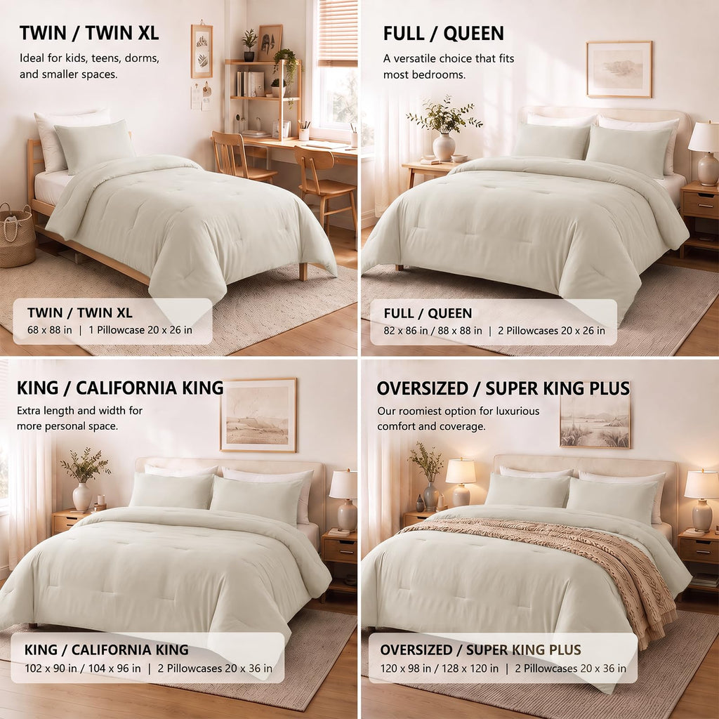 Down-Alternative Quilted Comforter Bedding Set