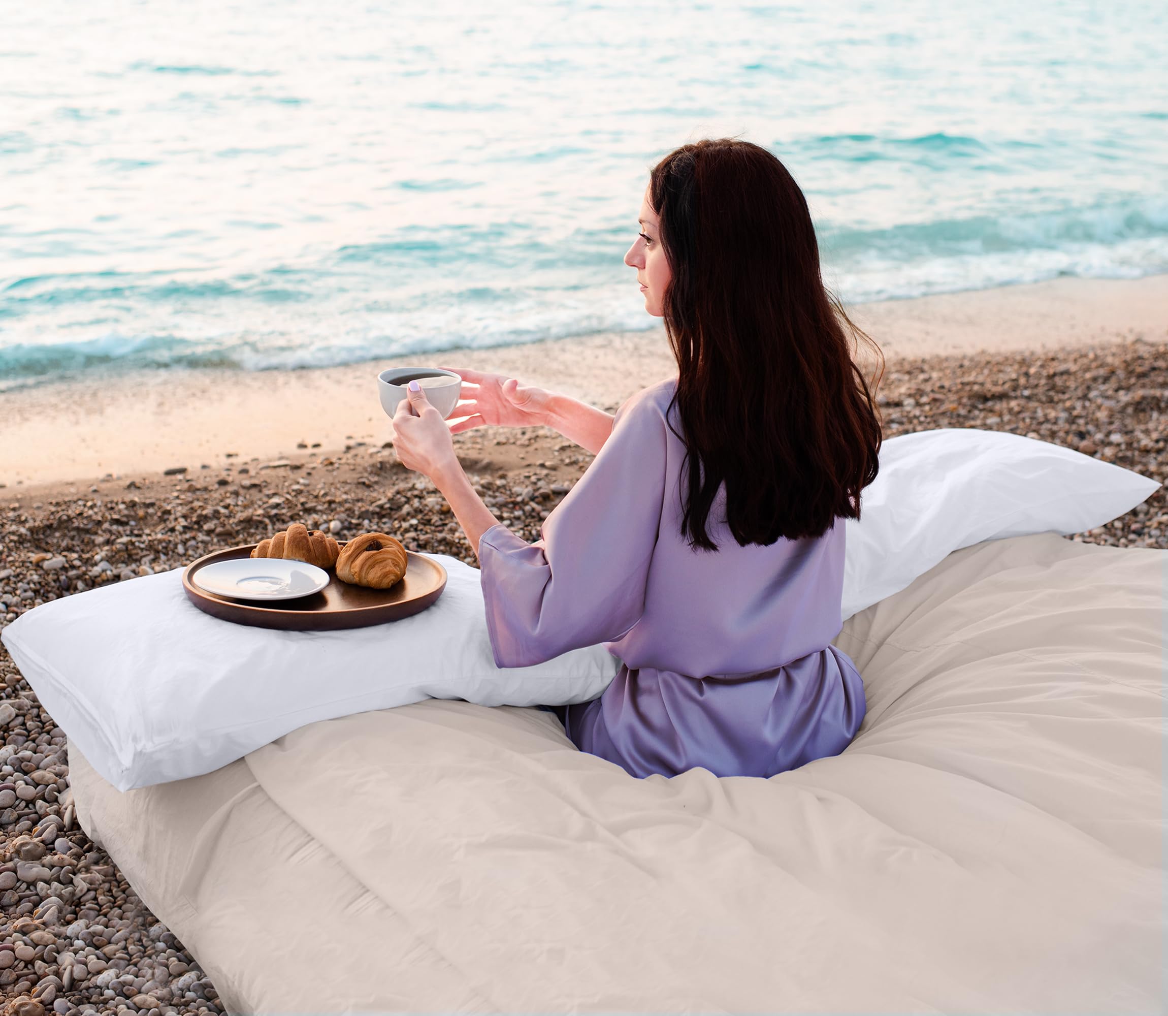 Waterproof Zippered Pillow Protectors with Bed Bug Barrier